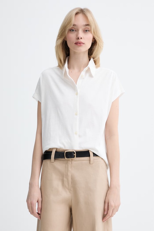 Marc O'Polo koszula damska bawełniana beżowy 5000014208