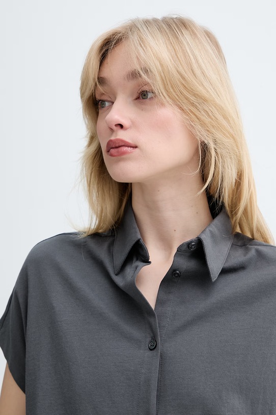 Marc O'Polo koszula damska bawełniana szary 5000014208