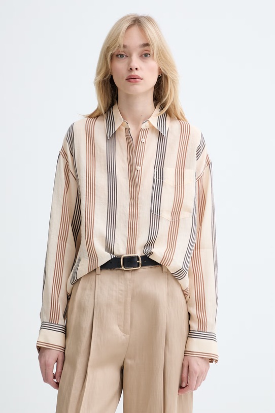 Marc O'Polo košeľa dámska béžová 5000014043