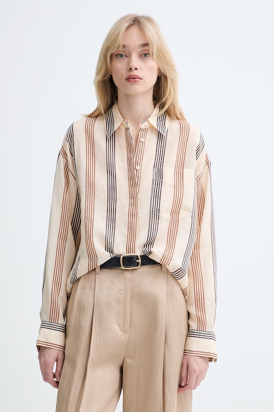 Marc O'Polo košeľa dámska béžová 5000014043