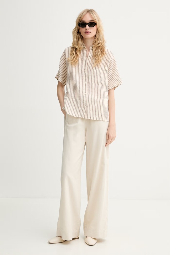 Marc O'Polo Πουκάμισο γυναικείο λινό 5000014082 μπεζ ZS26