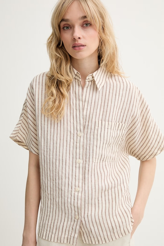 Marc O'Polo Πουκάμισο γυναικείο λινό μπεζ 5000014082