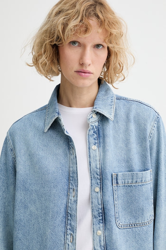 Marc O'Polo koszula damska jeansowa niebieski 5000014170