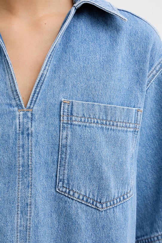 Marc O'Polo bluzka damska jeansowa 5000009805 niebieski