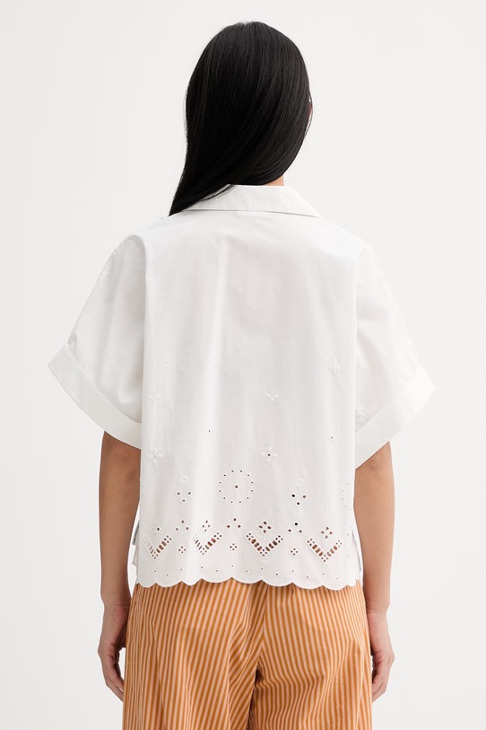 Oblečení Marc O'Polo košile dámská bavlněná 5000010103 bílá