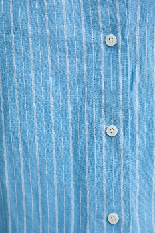 Marc O'Polo koszula damska z lnem 5000011095 niebieski