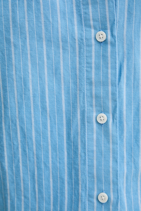 Marc O'Polo koszula damska z lnem 5000011095 niebieski