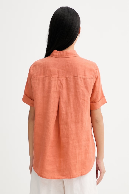 Oblečenie Marc O'Polo košeľa safari dámska ľanová 5000014553 oranžová