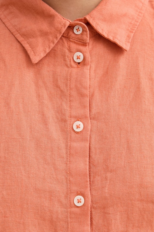 Marc O'Polo košeľa safari dámska ľanová 5000014553 oranžová