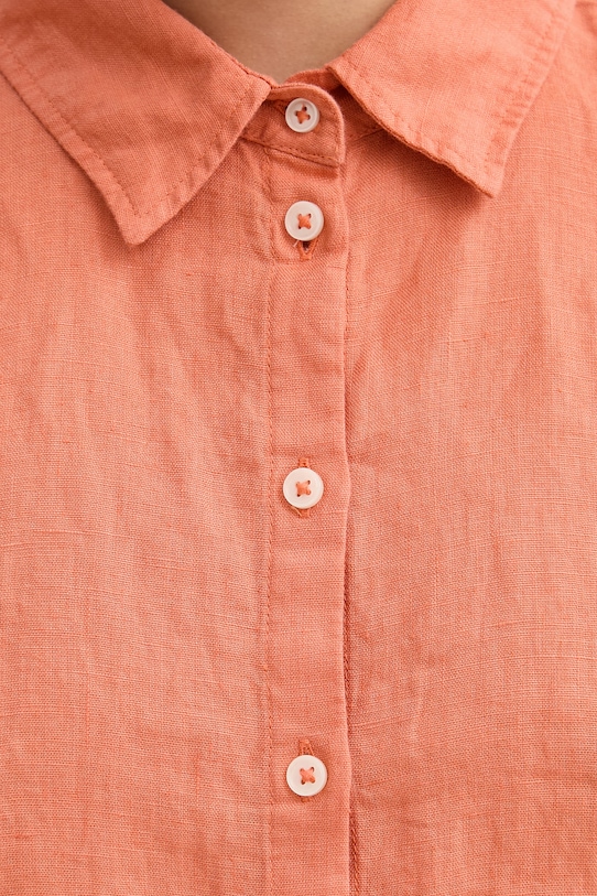 Marc O'Polo košeľa safari dámska ľanová 5000014553 oranžová