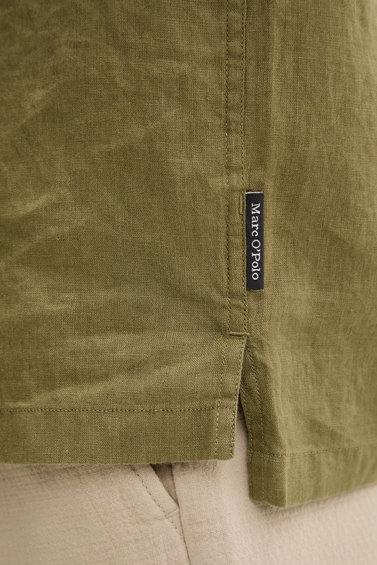 Marc O'Polo koszula męska lniana 5000013939 zielony