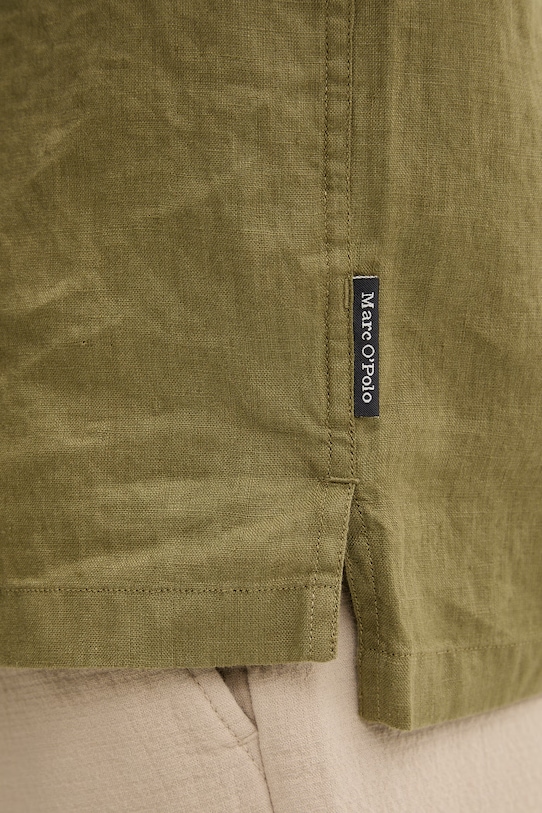 Marc O'Polo koszula męska lniana 5000013939 zielony