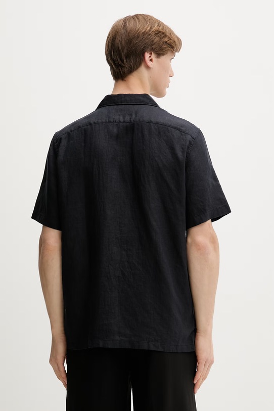 Odzież Marc O'Polo koszula męska lniana 5000013939 czarny