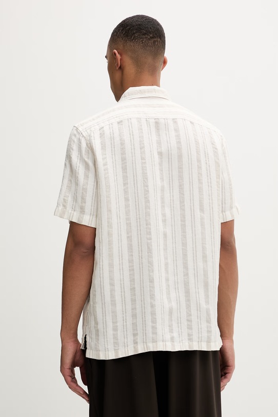 Odzież Marc O'Polo koszula męska z lnem 5000013940 beżowy