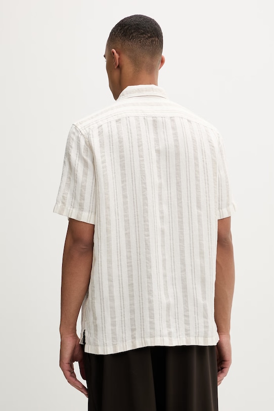 Odzież Marc O'Polo koszula męska z lnem 5000013940 beżowy