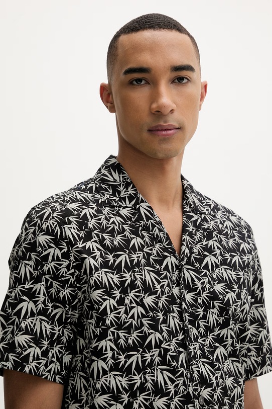 Marc O'Polo koszula męska bawełniana szary 5000013941