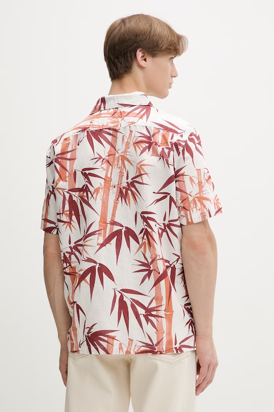 Odzież Marc O'Polo koszula męska z dodatkiem lnu 5000013943 biały