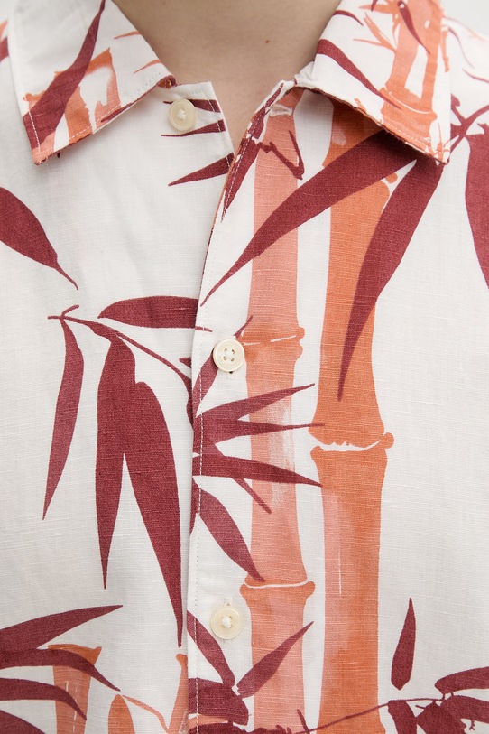 Marc O'Polo koszula męska z dodatkiem lnu 5000013943 biały