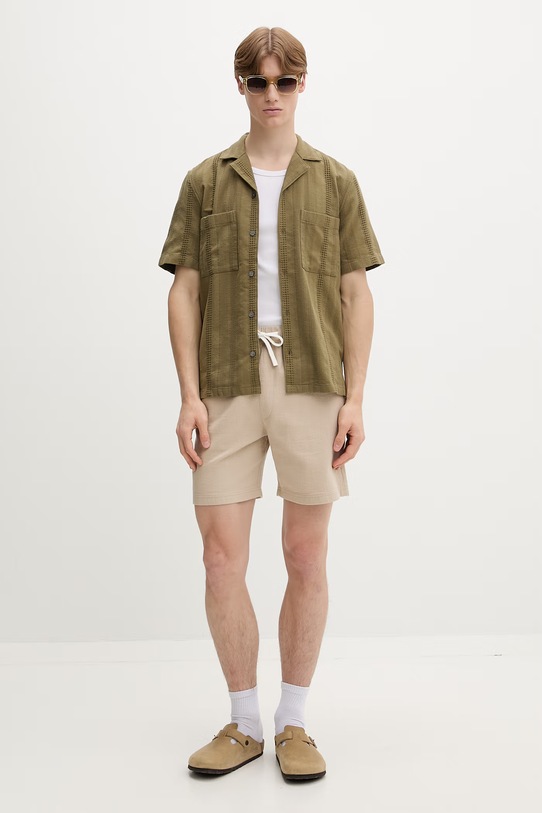 Marc O'Polo πουκάμισο ανδρικό βαμβακερό 5000013945 πράσινο ZS26