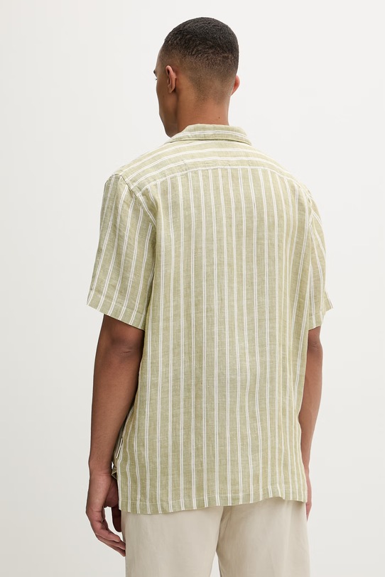 Odzież Marc O'Polo koszula męska z lnem 5000013947 zielony