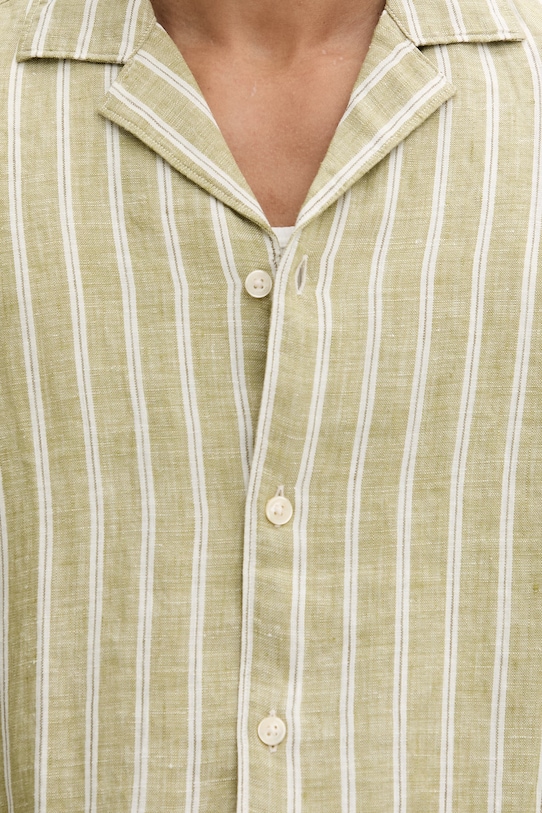 Marc O'Polo koszula męska z lnem 5000013947 zielony