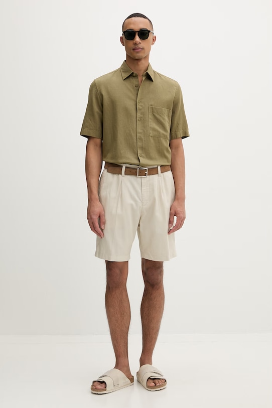 Marc O'Polo koszula męska z lyocellu 5000013948 zielony ZS26