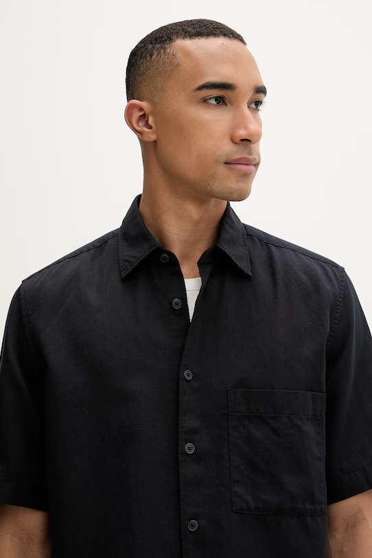 Marc O'Polo koszula męska z lyocellem czarny 5000013948