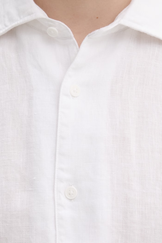 Marc O'Polo πουκάμισο ανδρικό λινό 5000013949 λευκό