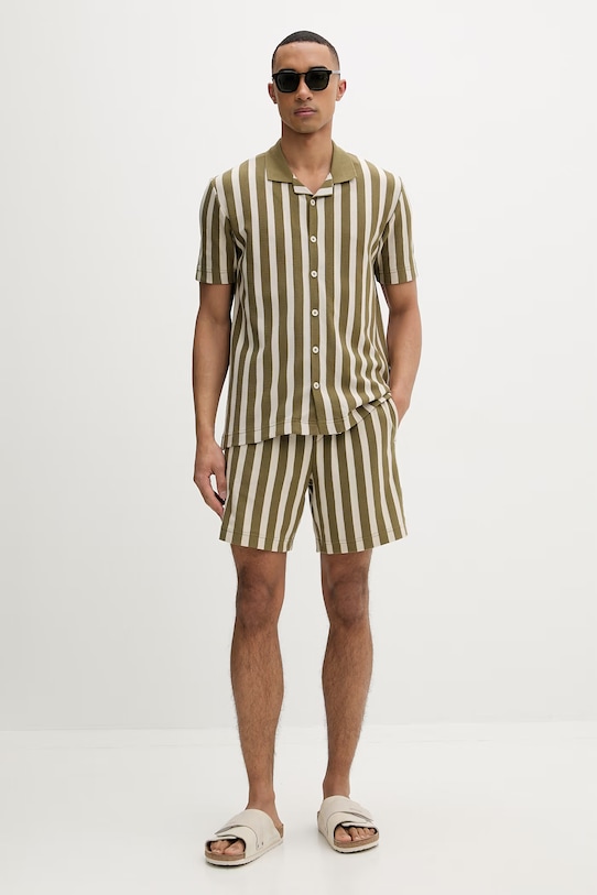 Marc O'Polo koszula męska bawełniana 5000013977 zielony ZS26