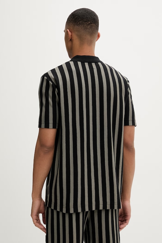 Odzież Marc O'Polo koszula męska bawełniana 5000013977 czarny