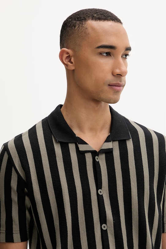 Marc O'Polo koszula męska bawełniana czarny 5000013977