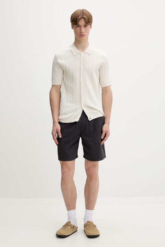 Marc O'Polo koszula męska bawełniana 5000013996 beżowy ZS26