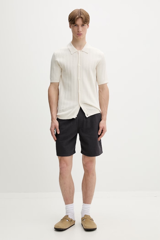 Marc O'Polo koszula męska bawełniana 5000013996 beżowy ZS26