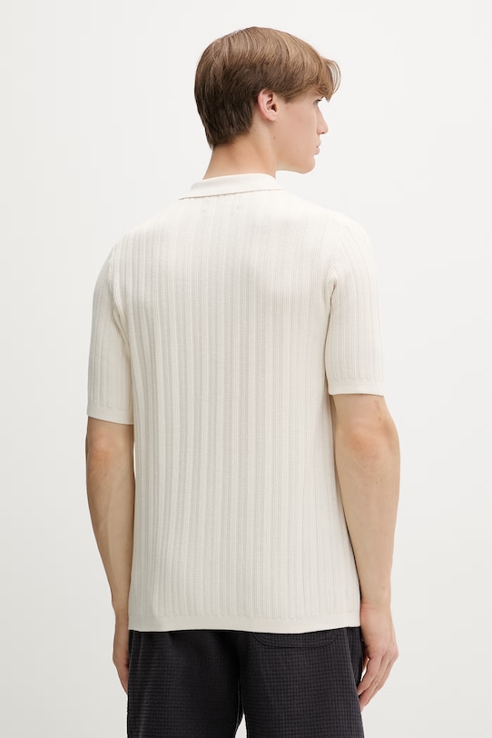 Odzież Marc O'Polo koszula męska bawełniana 5000013996 beżowy