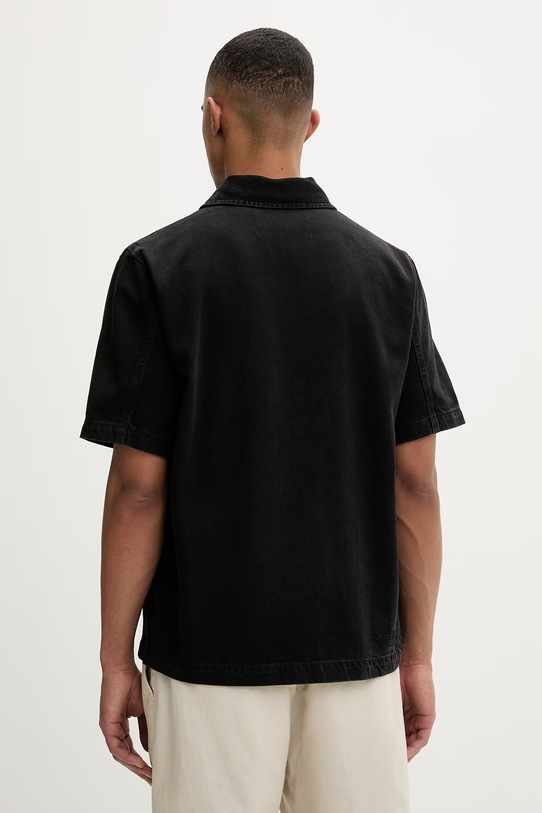 Odzież Marc O'Polo koszula męska z bawełną 5000011279 czarny