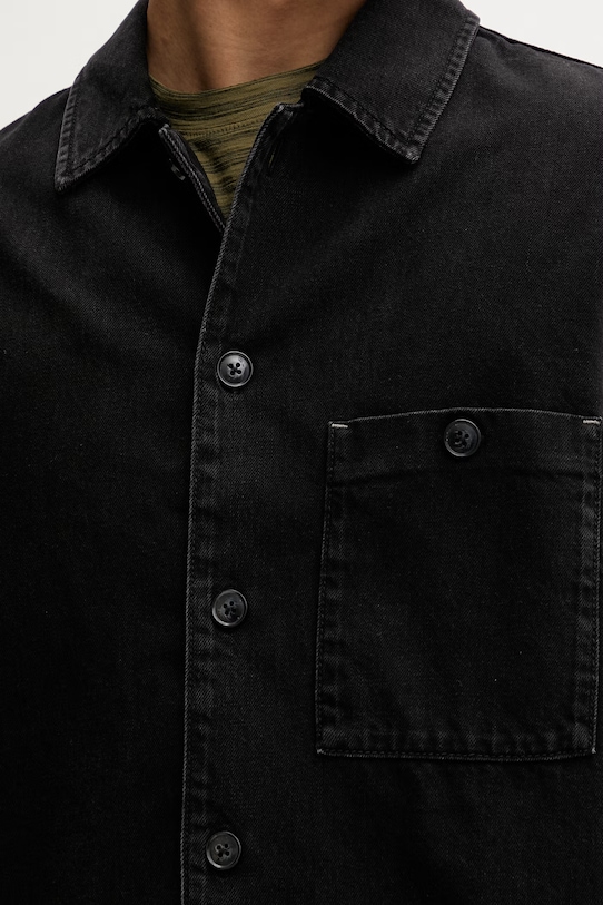 Marc O'Polo koszula męska z bawełną 5000011279 czarny