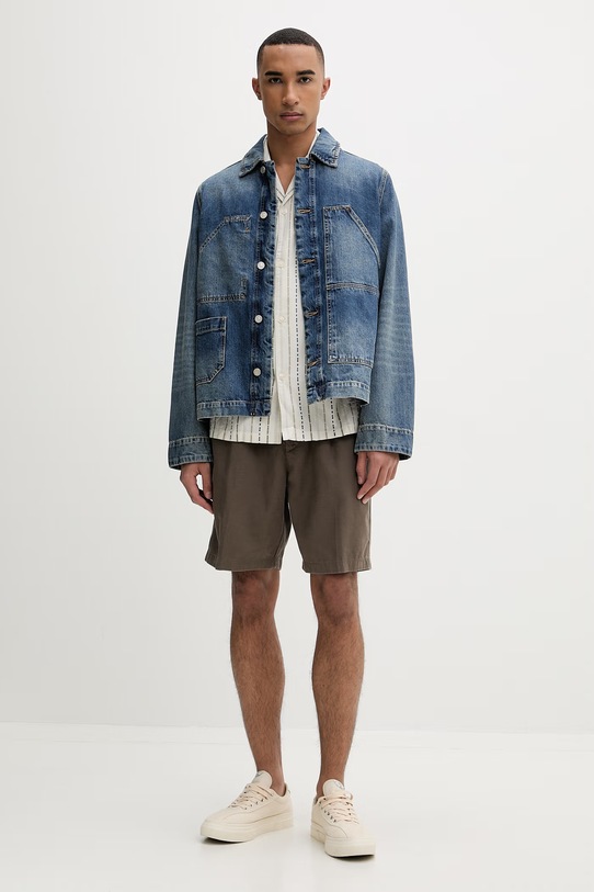 Marc O'Polo koszula męska bawełniana 5000010085 beżowy ZS26