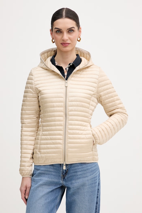 Bunda Save The Duck ALEXA jemné zateplenie béžová D33620W.IRIS22