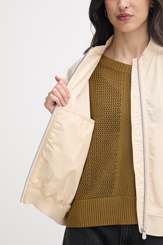 Save The Duck bomberka damska LIL D32105W.TWIL22 beżowy