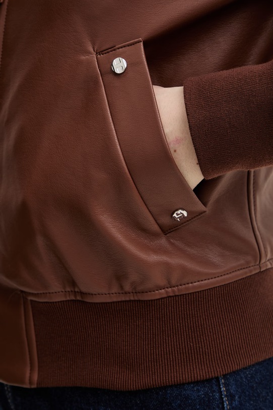 Silvian Heach kurtka ELDAR GPP26180GB brązowy