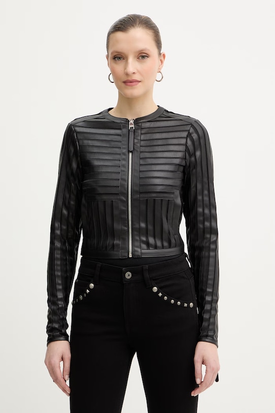 Silvian Heach rövid kabát EVAS nem bélelt fekete GPP26079GB