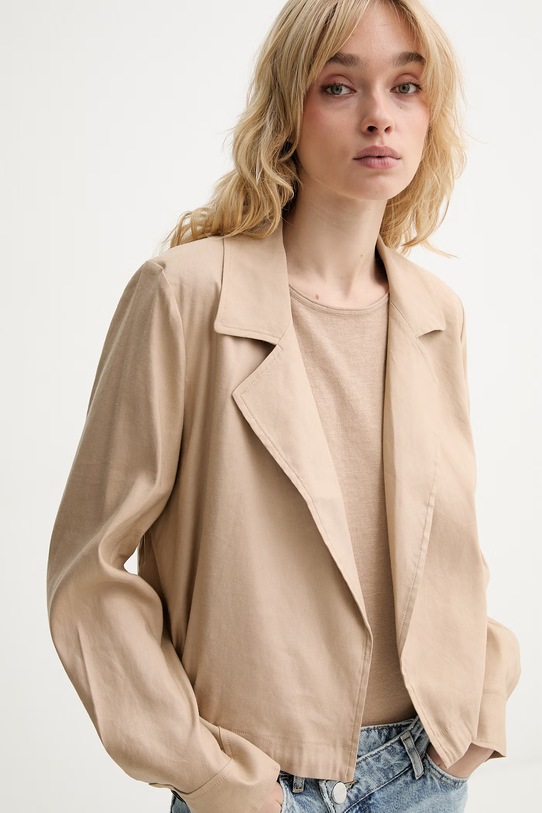 Marc O'Polo куртка жіноча з льоном бежевий 5000014051