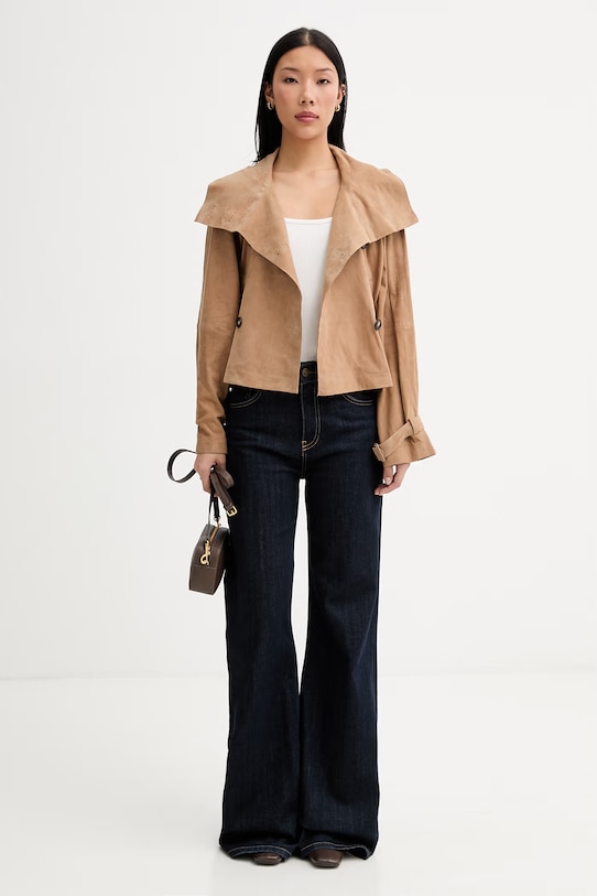 Marc O'Polo куртка oversize жіноча замшева 5000014156 бежевий ZS26