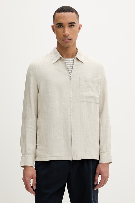 Marc O'Polo giacca da uomo in lino beige 5000013998