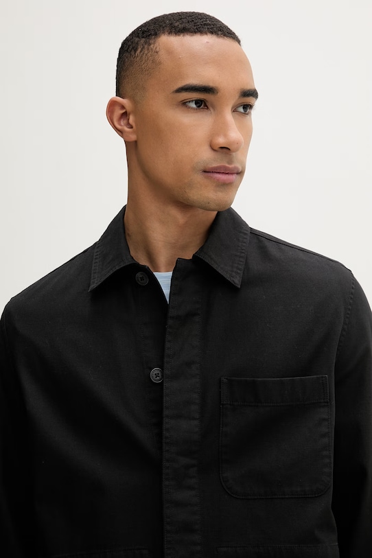 Marc O'Polo kurtka męska z lnem czarny 5000013994