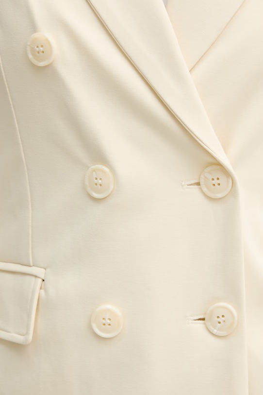 Silvian Heach marynarka dwurzędowa damska FATISE GPP26061GC beżowy