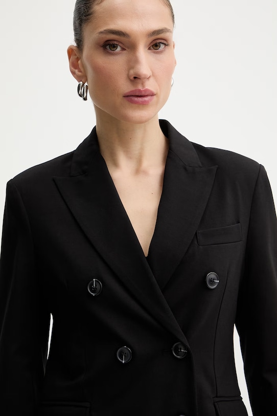 Silvian Heach marynarka dwurzędowa damska FATISE czarny GPP26061GC