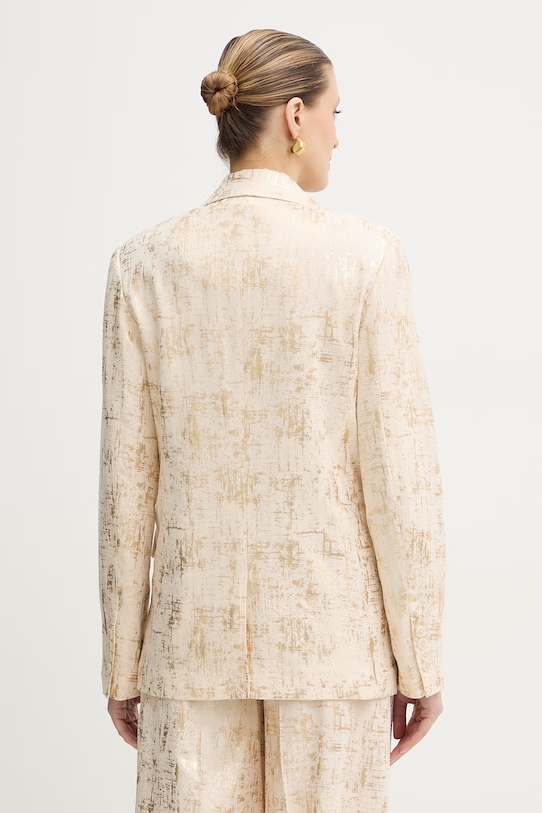 Odjeća Sako s dodatkom lana Silvian Heach KHUTLO GPP26050GC bež