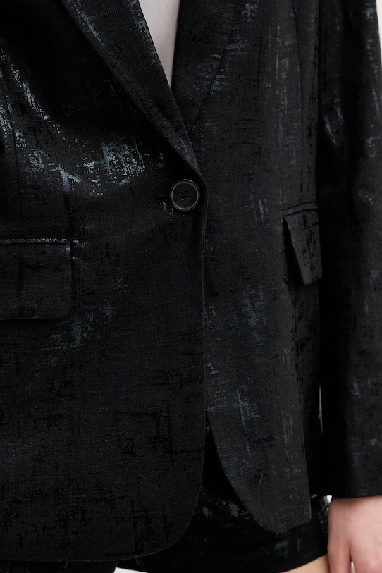 Sako s dodatkom lana Silvian Heach KHUTLO GPP26050GC crna