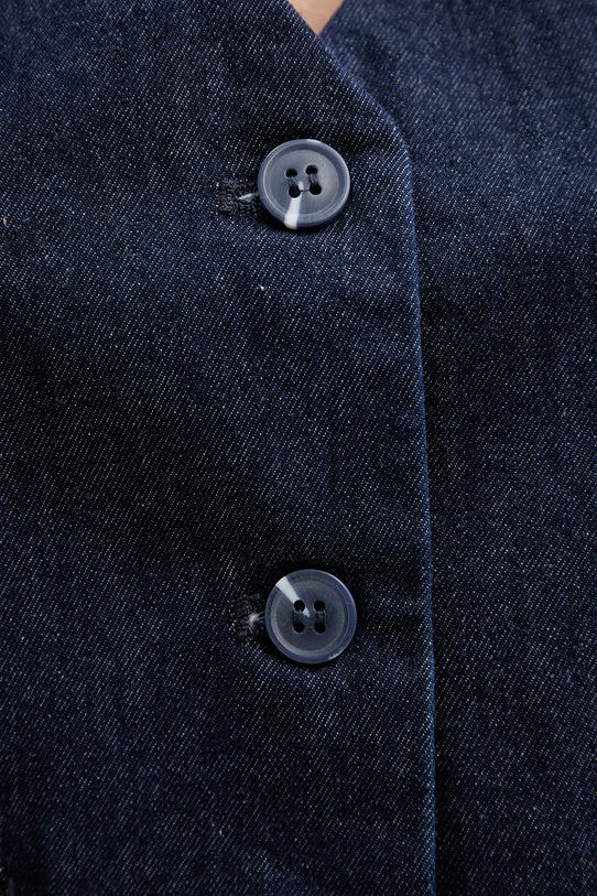 Silvian Heach kamizelka jeansowa KALANE GPP26010GT granatowy